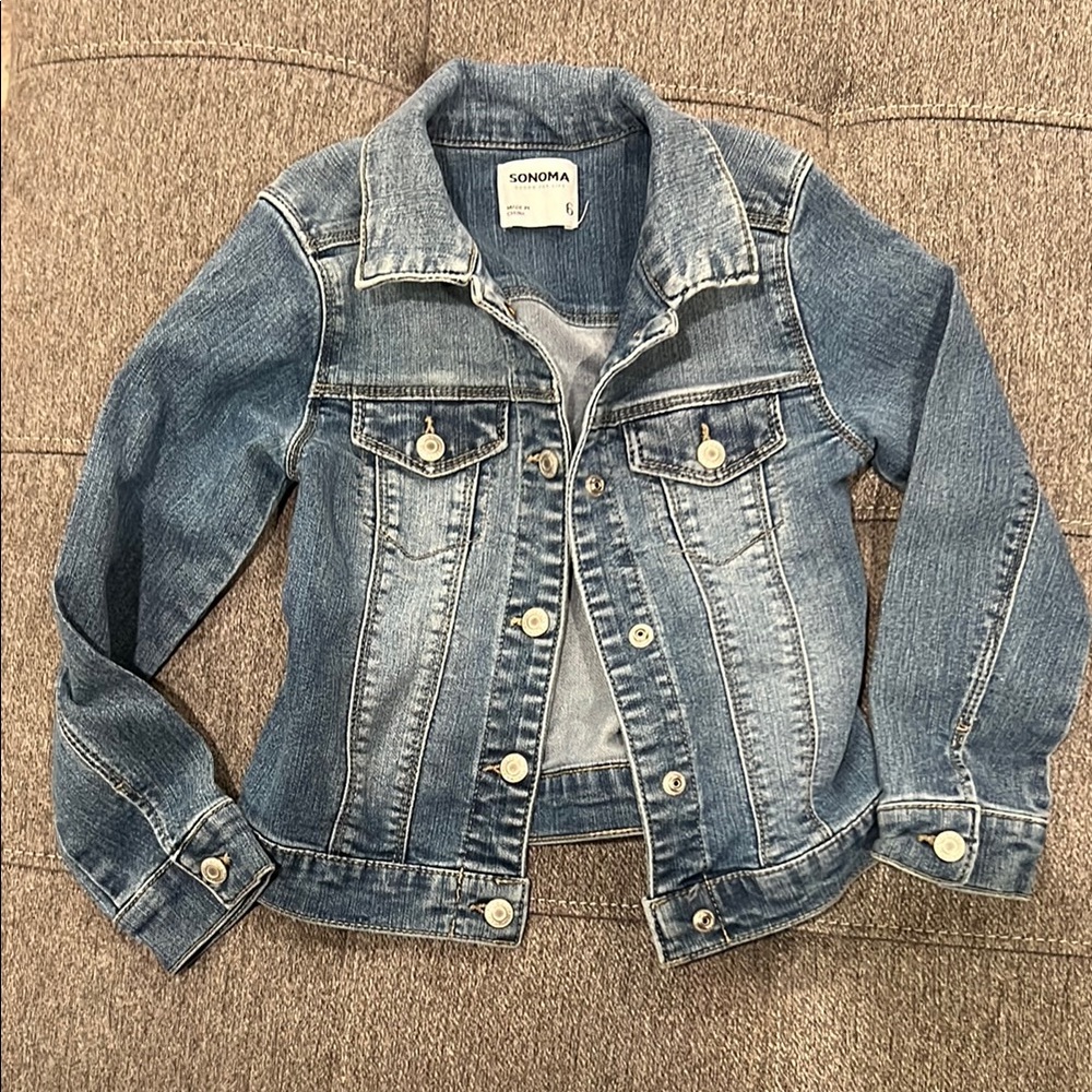 Sonoma girls size 6 Denim Jacket - Blue